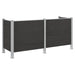 Împrejmuire pentru Coș de Gunoi Gri 237 x 85 x 115 cm - WALTI WALTI