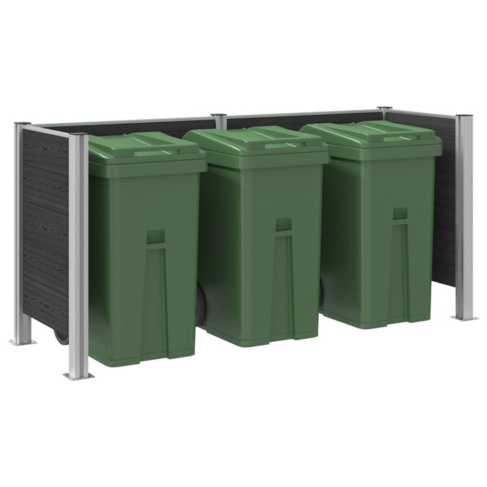 Împrejmuire pentru Coș de Gunoi Gri 237 x 85 x 115 cm - WALTI WALTI