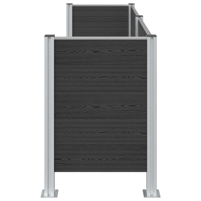 Împrejmuire pentru Coș de Gunoi Gri 237 x 85 x 115 cm - WALTI WALTI