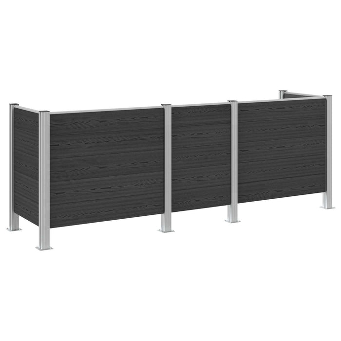 Împrejmuire pentru Coș de Gunoi Gri 315 x 85 x 115 cm - WALTI WALTI