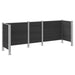 Împrejmuire pentru Coș de Gunoi Gri 315 x 85 x 115 cm - WALTI WALTI