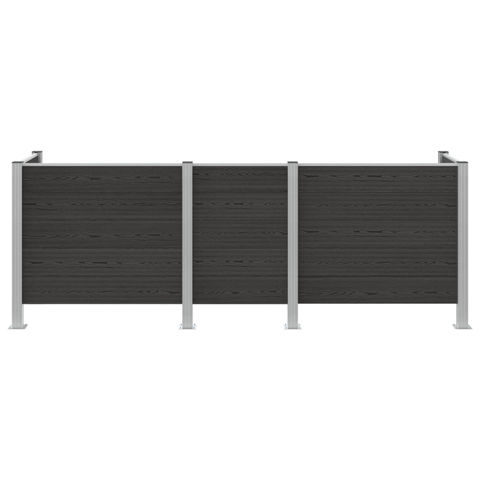 Împrejmuire pentru Coș de Gunoi Gri 315 x 85 x 115 cm - WALTI WALTI