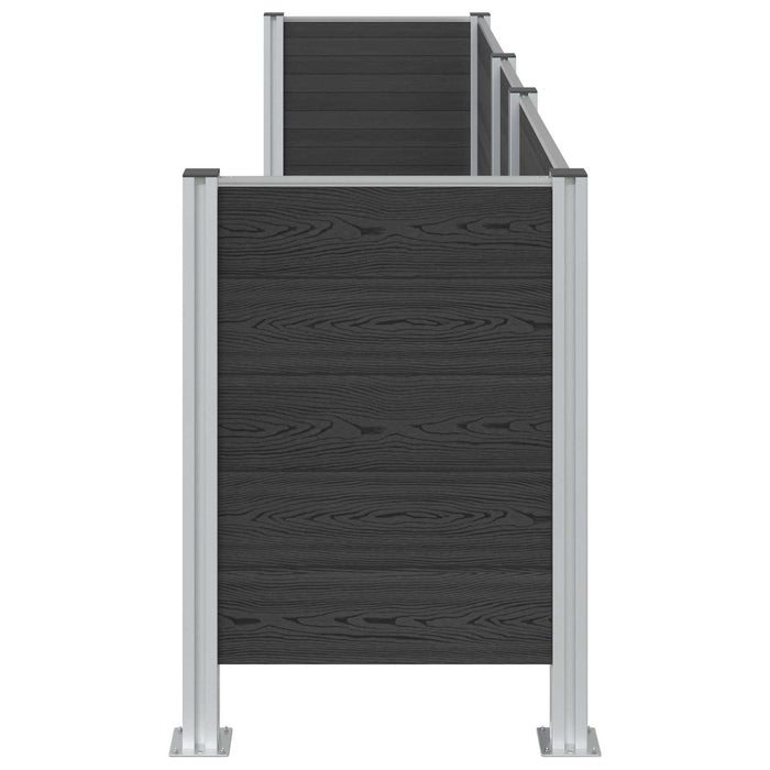 Împrejmuire pentru Coș de Gunoi Gri 315 x 85 x 115 cm - WALTI WALTI
