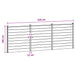 Panou de Gardă 3 pcs WPC și Aluminiu Maro - WALTI WALTI
