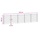 Panou de Gardă 5 pcs WPC și Aluminiu Maro - WALTI WALTI
