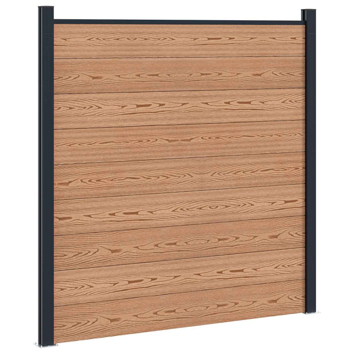 Panou de Gardă 10 pcs WPC și Aluminiu Maro - WALTI WALTI