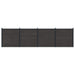 Panou de Gardă 4 pcs WPC și Aluminiu Negru - WALTI WALTI