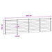 Panou de Gardă 4 pcs WPC și Aluminiu Negru - WALTI WALTI