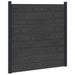 Panou de Gardă 5 pcs WPC și Aluminiu Negru - WALTI WALTI