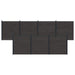 Panou de Gardă 7 pcs WPC și Aluminiu Negru - WALTI WALTI