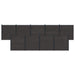 Panou de Gardă 9 pcs WPC și Aluminiu Negru - WALTI WALTI