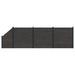 Panou de Gardă 4 pcs WPC și Aluminiu Negru - WALTI WALTI