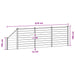 Panou de Gardă 4 pcs WPC și Aluminiu Negru - WALTI WALTI