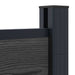 Panou de Gardă 7 pcs WPC și Aluminiu Negru - WALTI WALTI