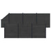 Panou de Gardă 7 pcs WPC și Aluminiu Negru - WALTI WALTI