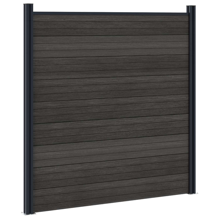 Panou de Gardă 11 pcs WPC și Aluminiu Negru - WALTI WALTI