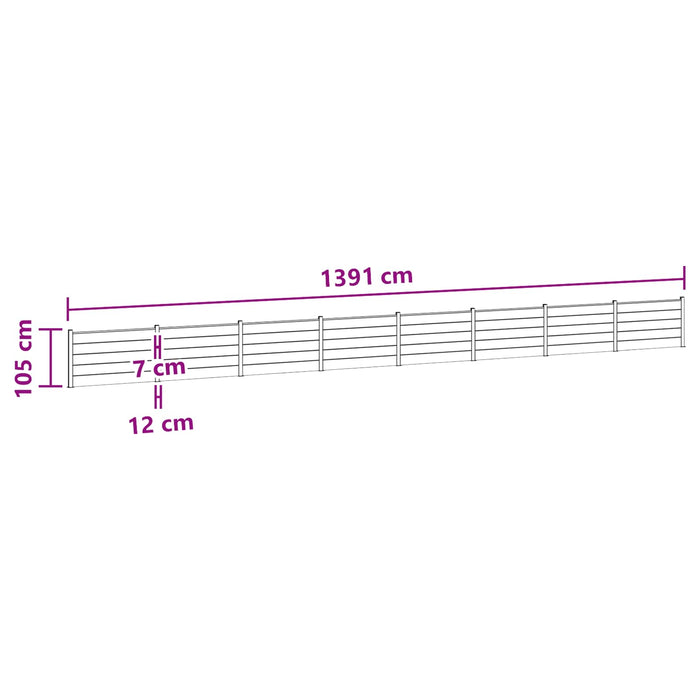 Panou de Gardă 8 pcs WPC și Aluminiu Gri - WALTI WALTI