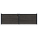 Panou de Gardă 2 pcs WPC și Aluminiu Negru - WALTI WALTI