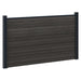 Panou de Gardă 2 pcs WPC și Aluminiu Negru - WALTI WALTI
