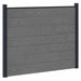 Panou de Gardă 2 pcs WPC și Aluminiu Gri - WALTI WALTI