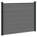Panou de Gardă 2 pcs WPC și Aluminiu Gri - WALTI WALTI