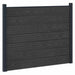 Panou de Gardă 8 pcs WPC și Aluminiu Negru - WALTI WALTI