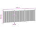 Panou de Gardă 3 pcs WPC și Aluminiu Negru - WALTI WALTI