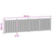 Panou de Gardă 4 pcs WPC și Aluminiu Negru - WALTI WALTI