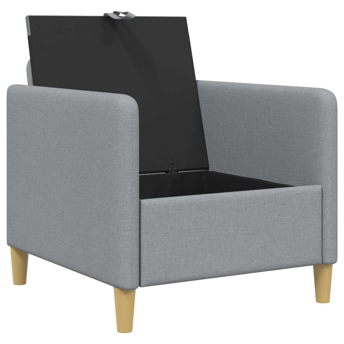 Sofa cu Spațiu de Depozitare Gri deschis 72 x 78 x 87 cm - WALTI WALTI