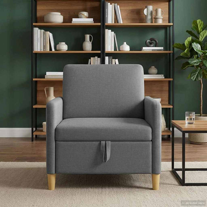 Sofa cu Spațiu de Depozitare Gri închis 72 x 78 x 87 cm - WALTI WALTI