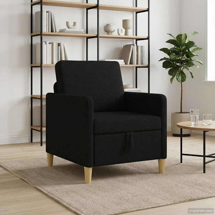 Sofa cu Spațiu de Depozitare Negru 72 x 78 x 87 cm Poliester - WALTI WALTI