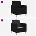 Sofa cu Spațiu de Depozitare Negru 72 x 78 x 87 cm Poliester - WALTI WALTI