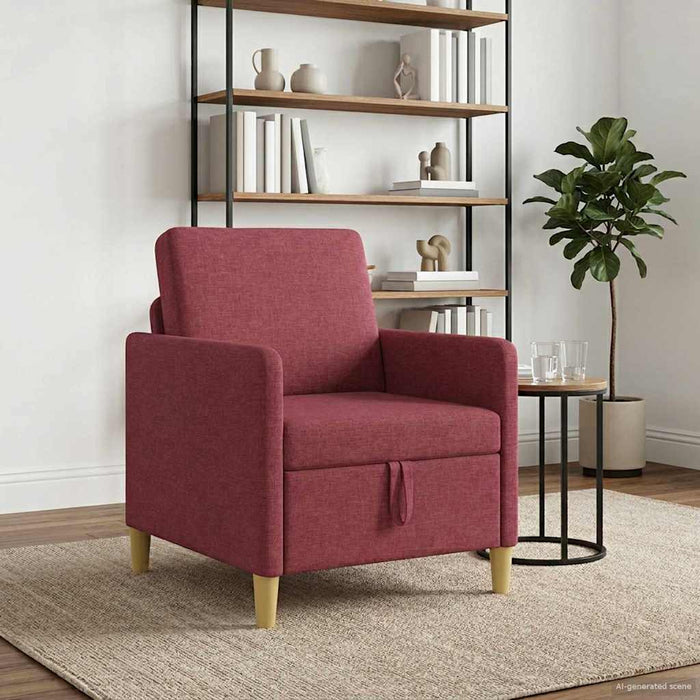 Sofa cu Spațiu de Depozitare Roșu Vin 72 x 78 x 87 cm Poliester - WALTI WALTI