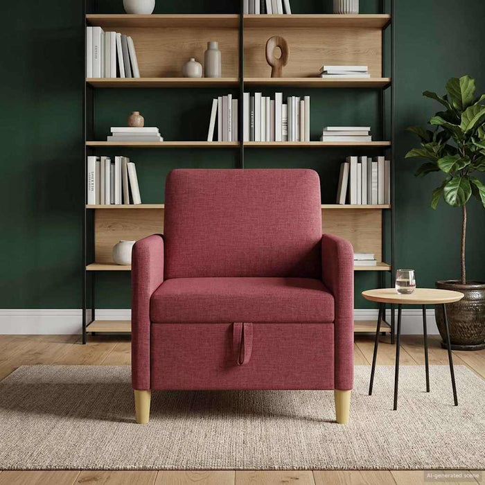 Sofa cu Spațiu de Depozitare Roșu Vin 72 x 78 x 87 cm Poliester - WALTI WALTI