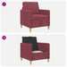 Sofa cu Spațiu de Depozitare Roșu Vin 72 x 78 x 87 cm Poliester - WALTI WALTI
