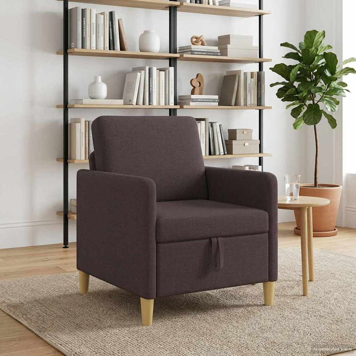 Sofa cu Spațiu de Depozitare Maro închis 72 x 78 x 87 cm - WALTI WALTI