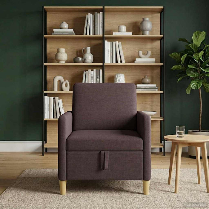Sofa cu Spațiu de Depozitare Maro închis 72 x 78 x 87 cm - WALTI WALTI