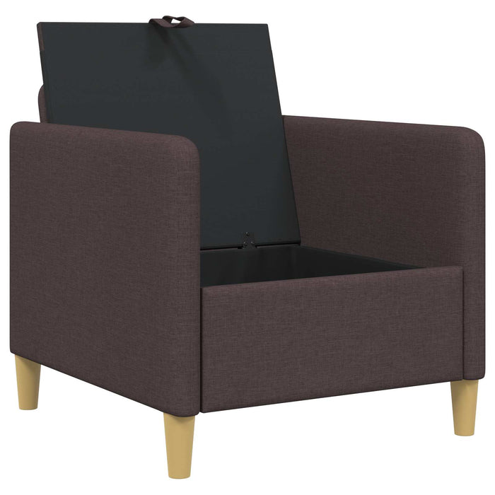 Sofa cu Spațiu de Depozitare Maro închis 72 x 78 x 87 cm - WALTI WALTI