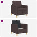 Sofa cu Spațiu de Depozitare Maro închis 72 x 78 x 87 cm - WALTI WALTI