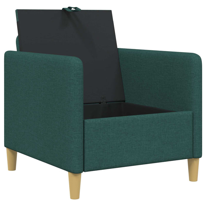 Sofa cu Spațiu de Depozitare Verde închis 72 x 78 x 87 cm - WALTI WALTI