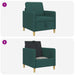 Sofa cu Spațiu de Depozitare Verde închis 72 x 78 x 87 cm - WALTI WALTI