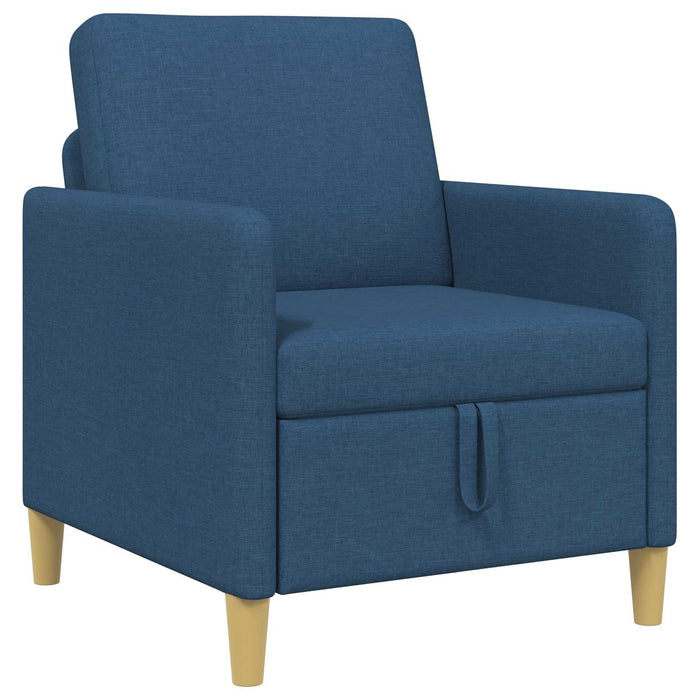 Sofa cu Spațiu de Depozitare albastru 72 x 78 x 87 cm Poliester - WALTI WALTI