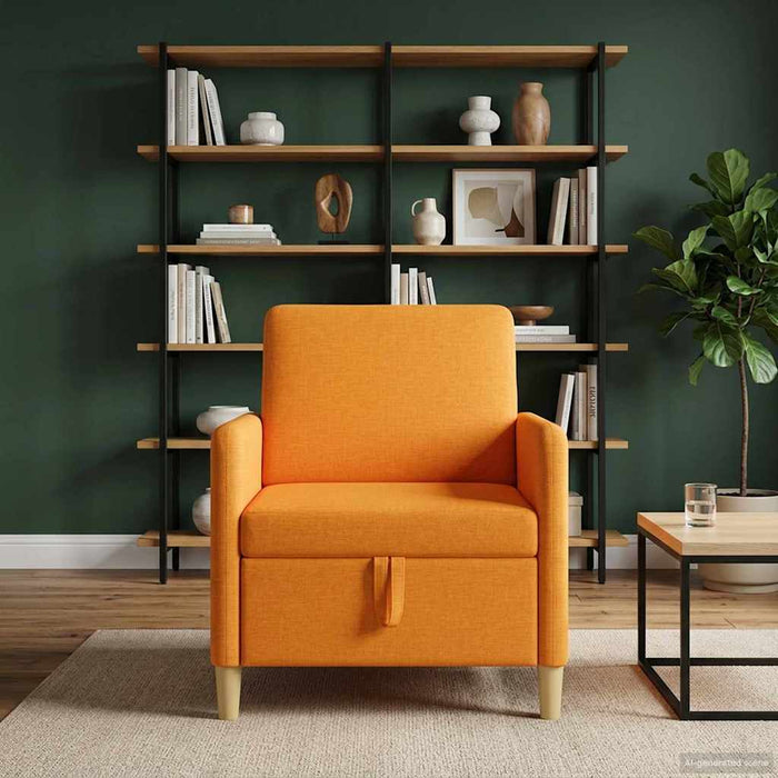 Sofa cu Spațiu de Depozitare Galben Întunecat 72 x 78 x 87 cm WALTI