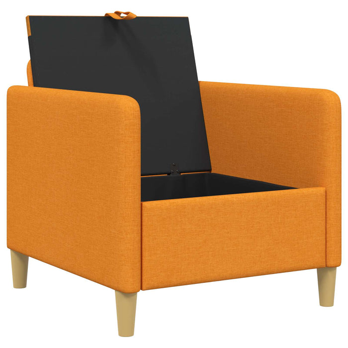Sofa cu Spațiu de Depozitare Galben Întunecat 72 x 78 x 87 cm WALTI