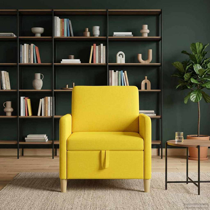 Sofa cu Spațiu de Depozitare Galben Deschis 72 x 78 x 87 cm WALTI