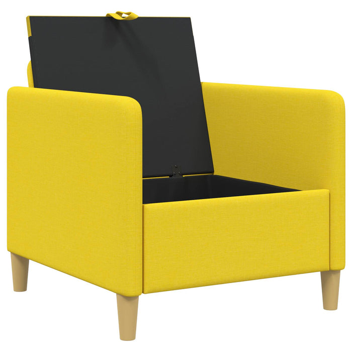 Sofa cu Spațiu de Depozitare Galben Deschis 72 x 78 x 87 cm WALTI