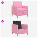 Sofa cu Spațiu de Depozitare Roz 72 x 78 x 87 cm Poliester - WALTI WALTI