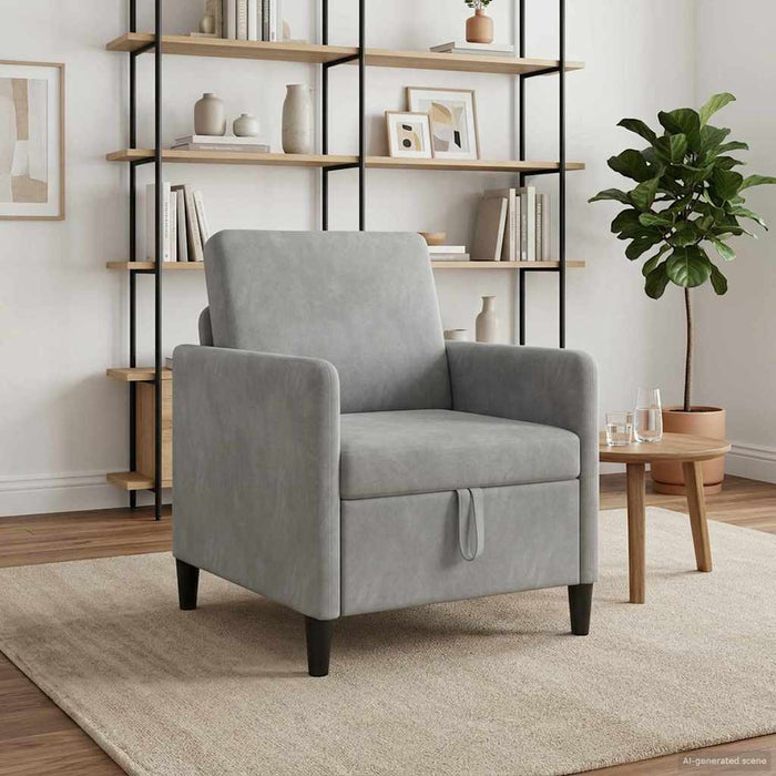 Sofa cu Spațiu de Depozitare Gri deschis 72 x 78 x 87 cm - WALTI WALTI