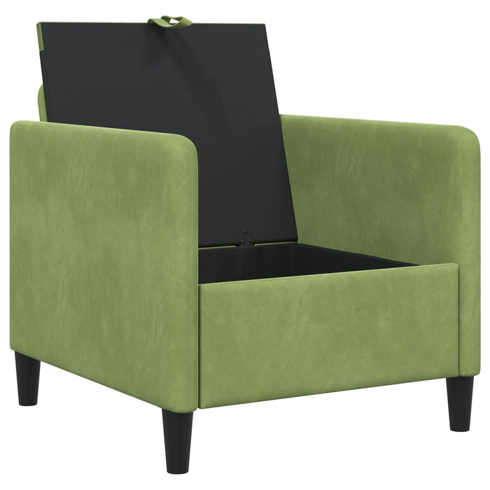 Sofa cu Spațiu de Depozitare Verde deschis 72 x 78 x 87 cm - WALTI WALTI