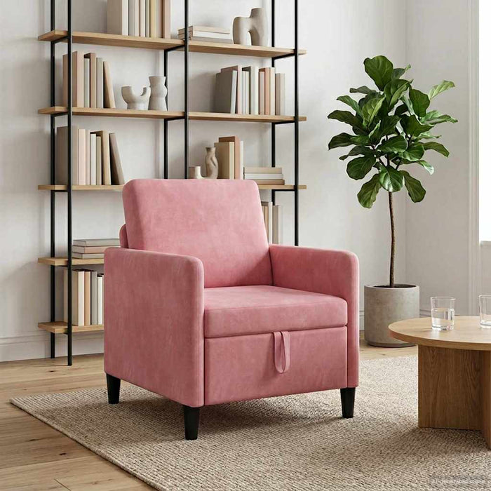 Sofa cu Spațiu de Depozitare Roz 72 x 78 x 87 cm Poliester - WALTI WALTI